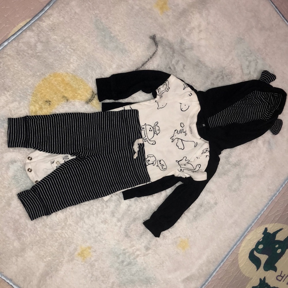 Carter’s Animal print set for boys (3months)